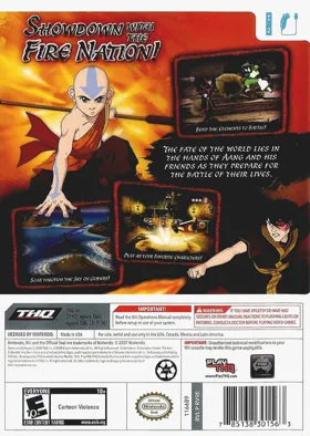 Avatar - The Last Airbender- Into the Inferno box cover back